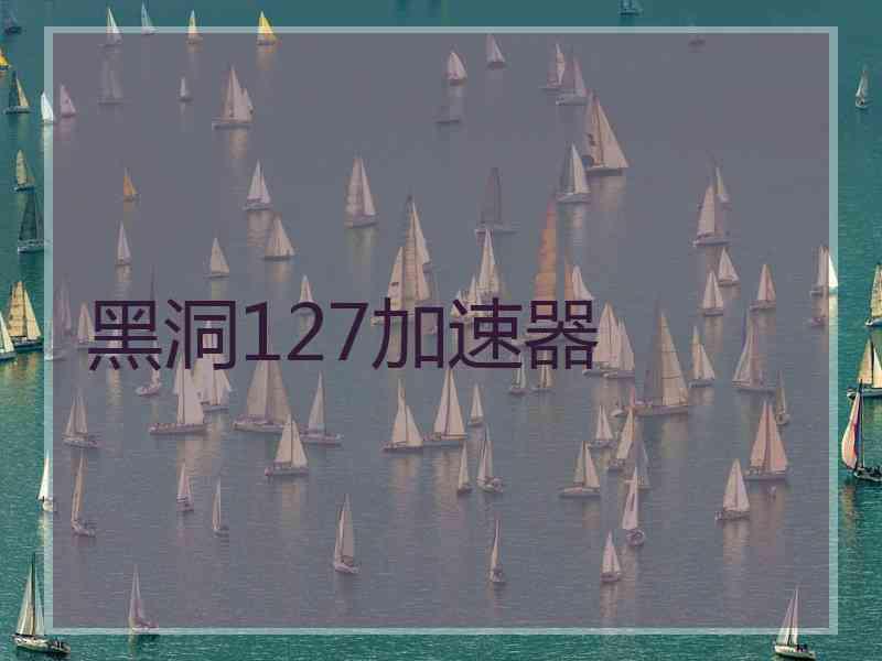 黑洞127加速器